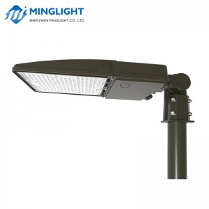 LED ShoeBox паркинг светлина полюс улична светлина със сензор за движение \u0026 фотоклетка IP65